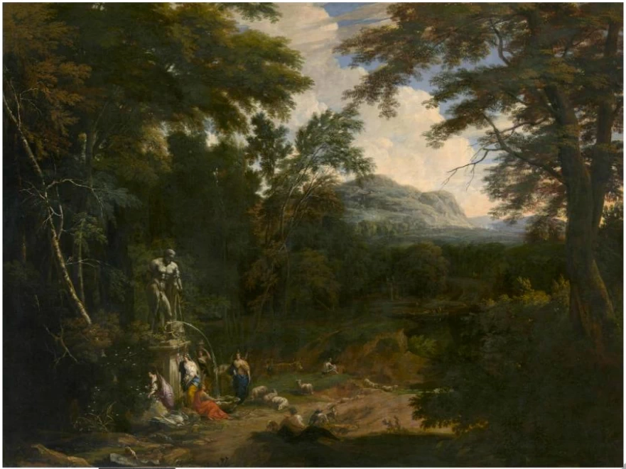 Paesaggio con figure alla fontana - Koninklijk Museum voor Schone Kunsten Antwerpen